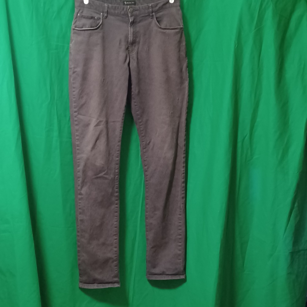 American Tall Mens 34x38 Slim Fit 5-Pocket Pants Gray Chinos Cotton Stretch
